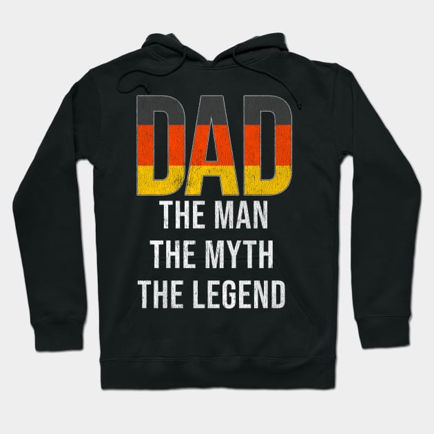 German Dad The Man The Myth The Legend - Gift for German Dad With Roots From German Hoodie by Country Flags